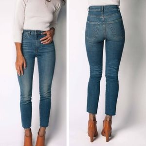 Imogene + Willie Womens Elizabeth Wayfarer Frayed Hem Jeans